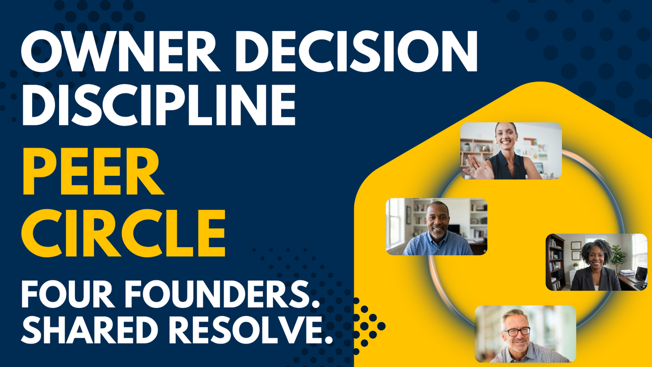 Owner Decision Discipline Peer Circle Product Card