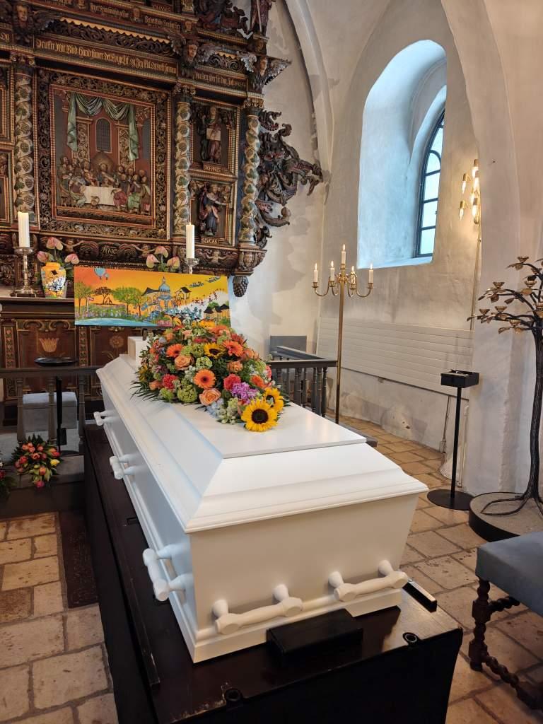 Farverig Urne og maleri