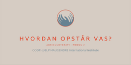 8. MODUL 2 - VAS, hvordan opstår VAS? 2026