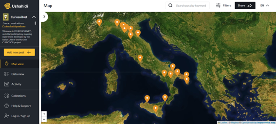 Screenshot of curiosoilNet