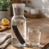 flaske kulstang vand glas