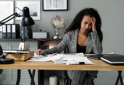 woman working