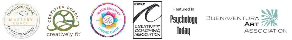 creativity coach artist desiree east certified  and featured in logo 2026