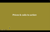 6. Prices & call to action