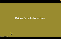 6. Prices & call to action