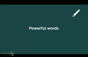 3. Powerful words