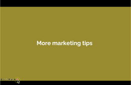 5. Marketing tips