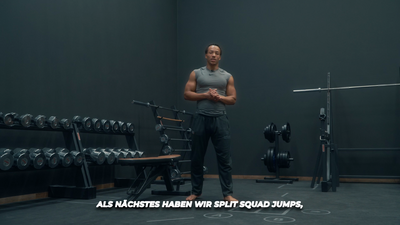 33. Split squat jumps