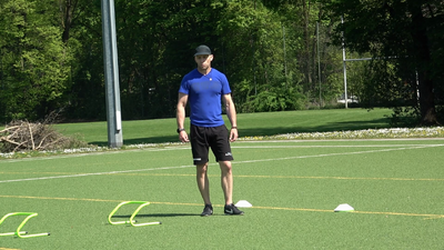 Warmup Drill  Hurdle Shuffles - forward & backwards
