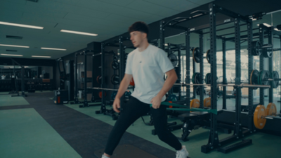 banded tension pulling into flexion drill