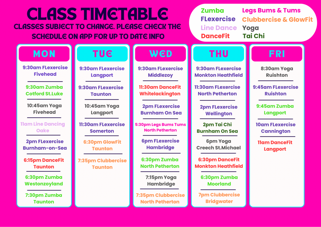 Class timetable
