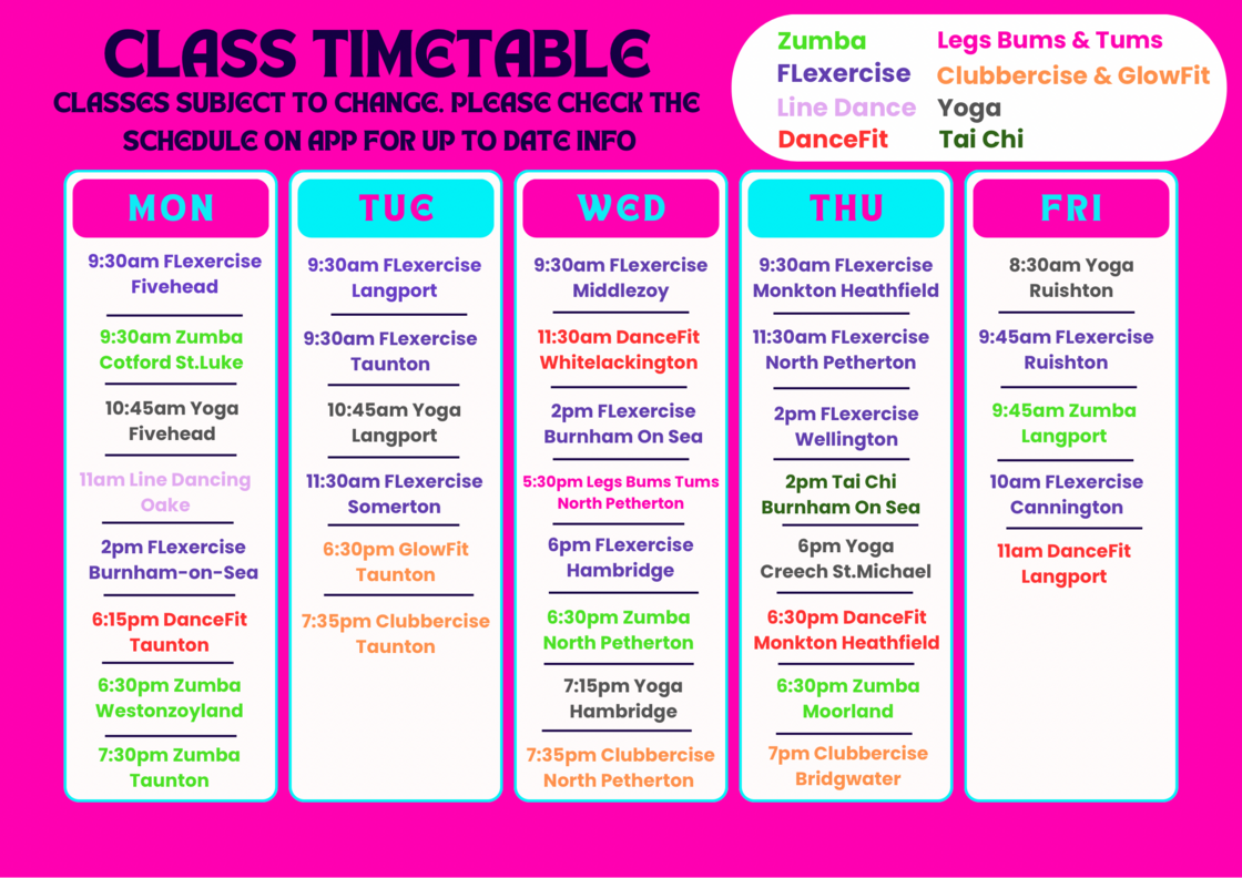 Class timetable