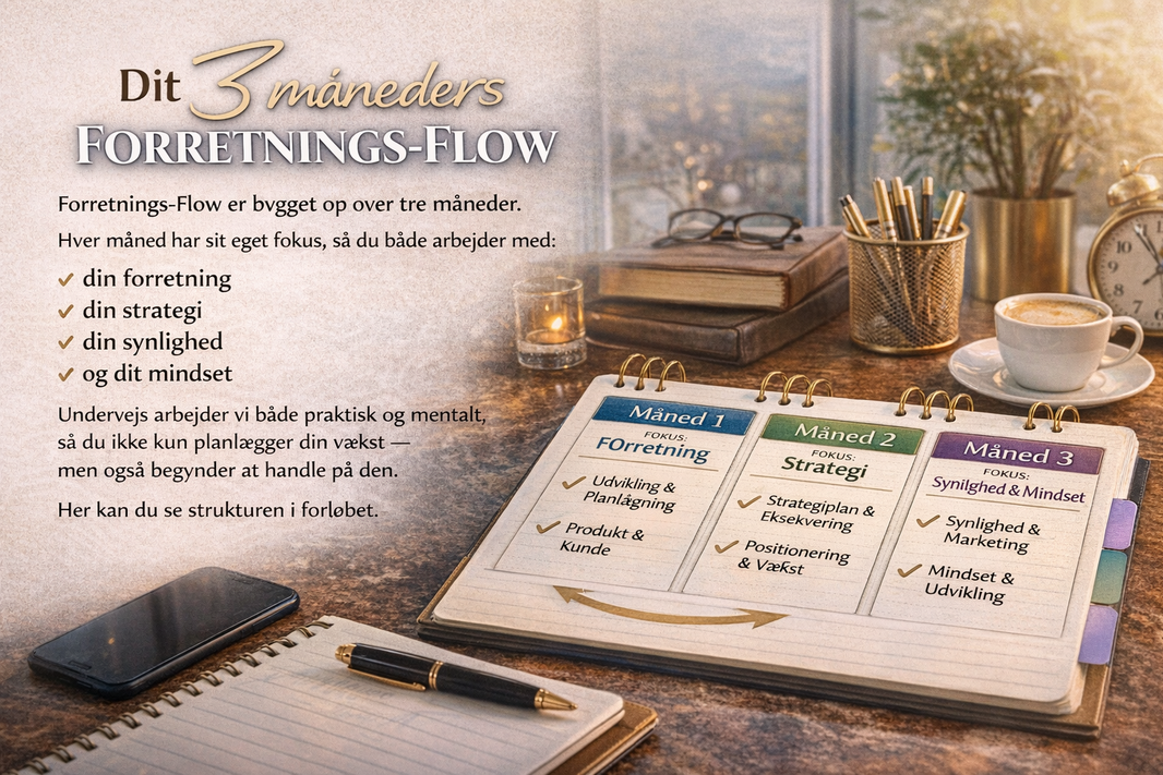 Dit 3 måneders forretnings-flow program