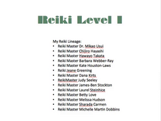 Reiki Lineage