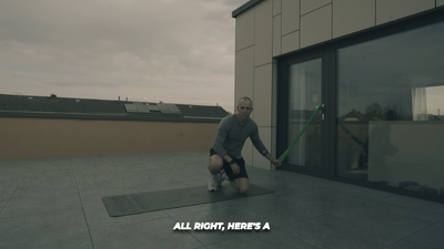 10 Resisted Leg raises