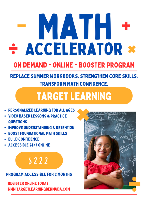 2026 Math Accelerator Booster Program Flyer