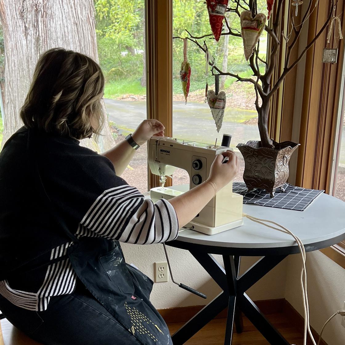 BB using sewing machine