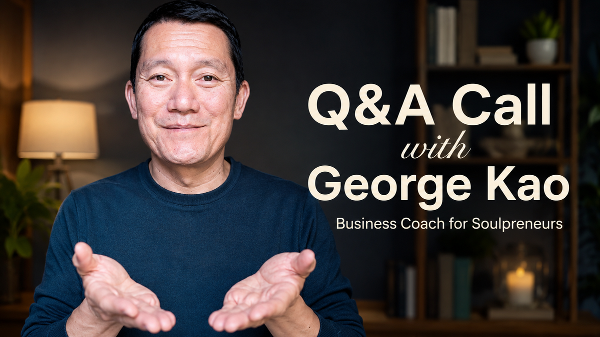 Q&A Call with George Kao -- dark blue