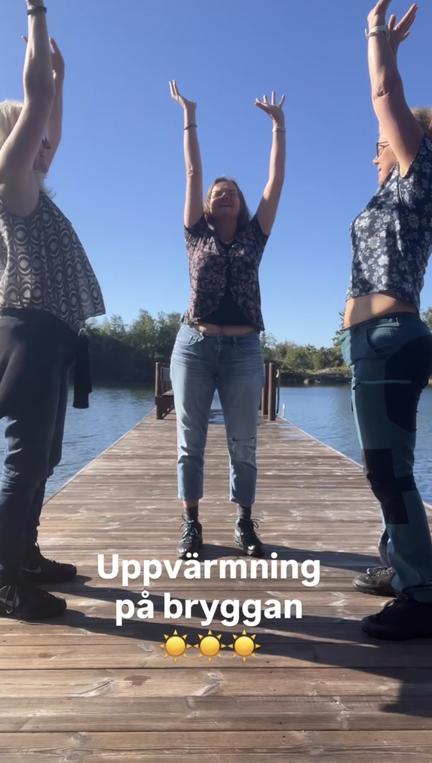 Gitarrgympa på badberget kan se ut så här!