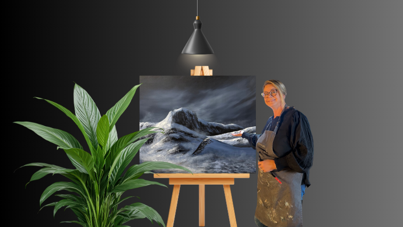 foto av meg med fjell