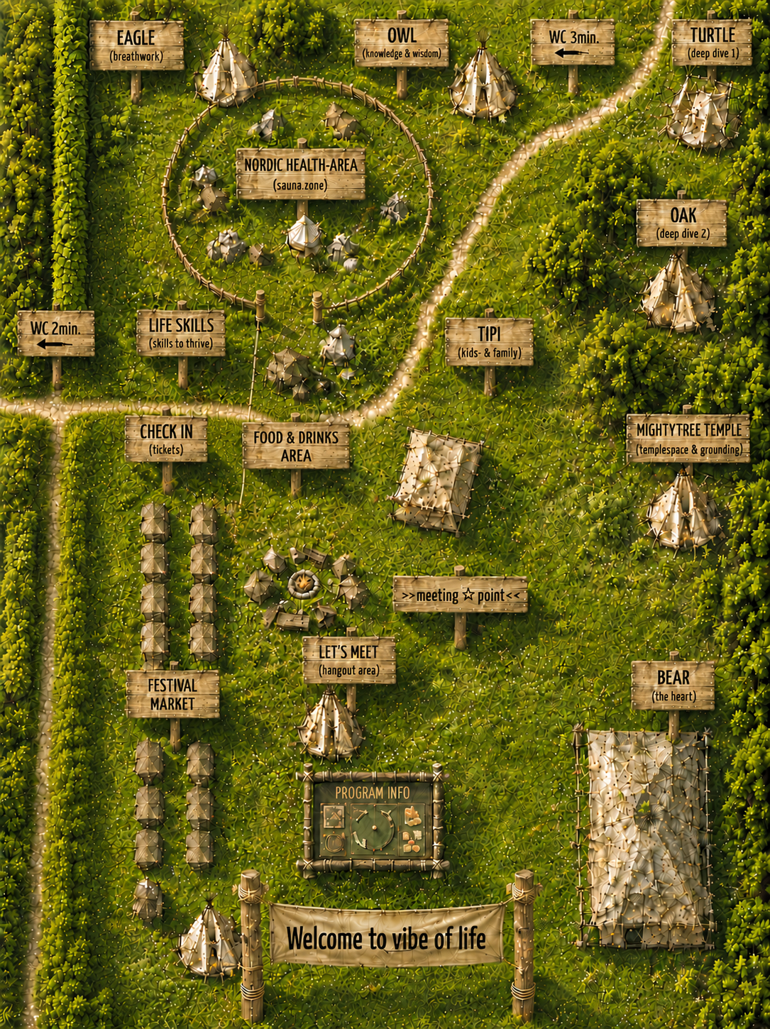 Festival oversigtskort