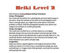Reiki Distance Healing