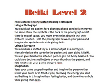 Reiki Distance Healing