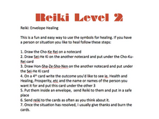 Reiki Envelope Healing