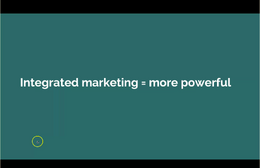 3. Integrated marketing