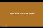 6. Aims and content pillars