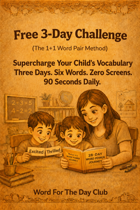 3-Day Free Trial of 28-Day Word Power Journey