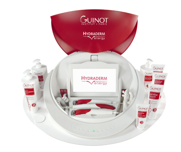 Hydraderm Energy inkl. display og produkter 2025