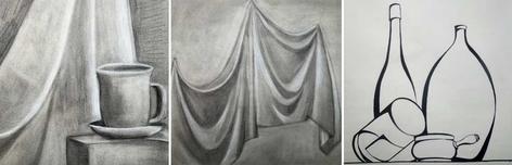 3 drawings grid