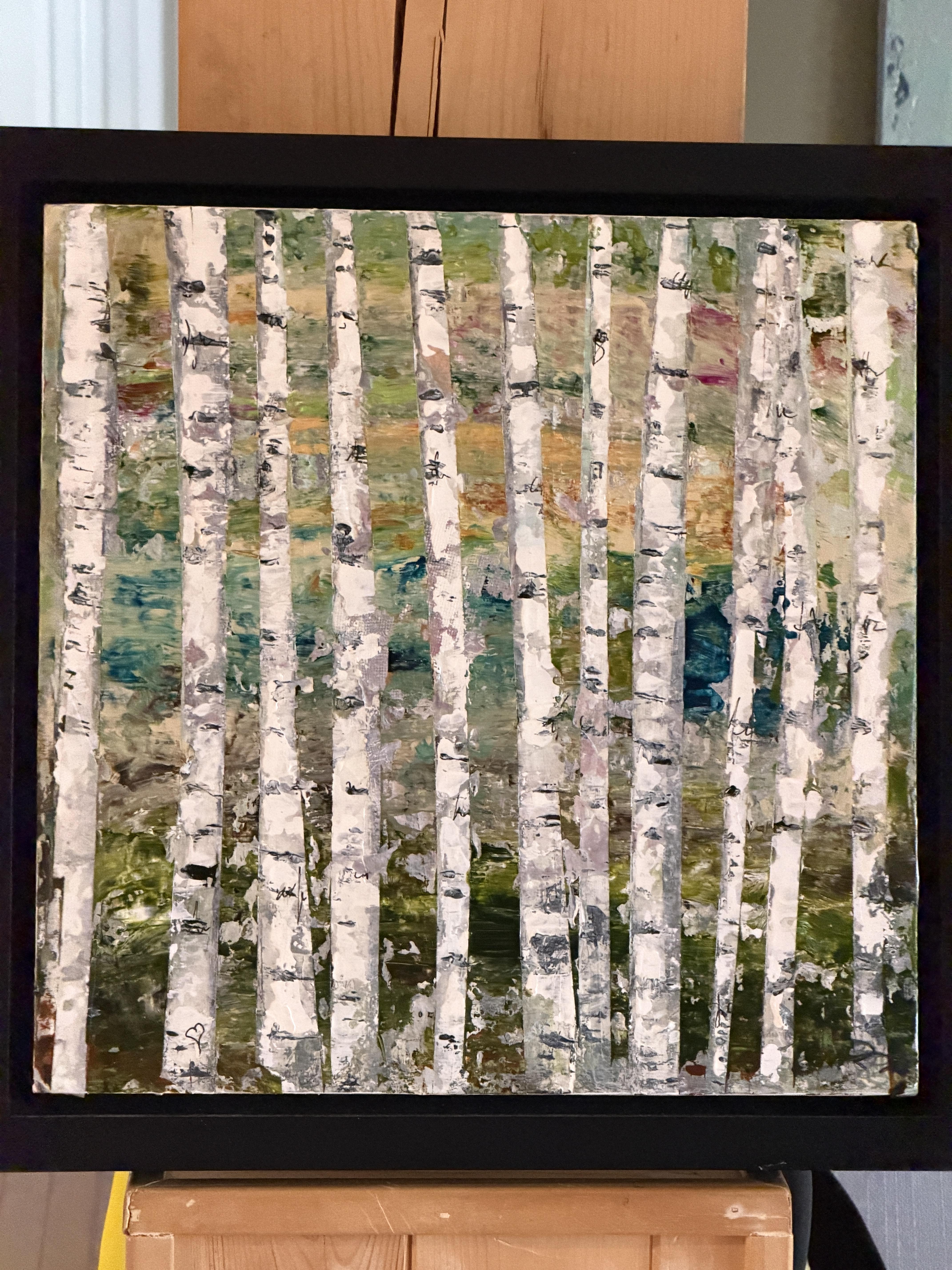 framed birches