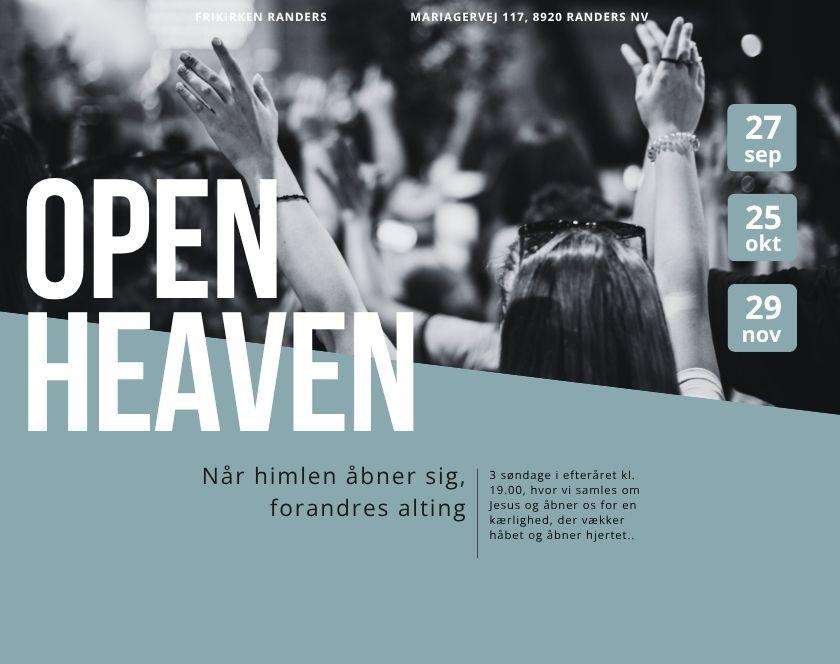Open heaven A6 stående (- event