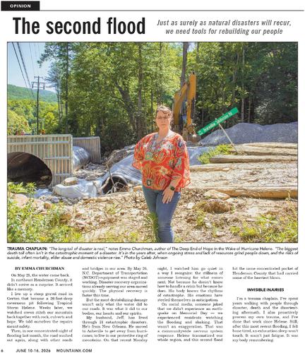 first page of the Second Flood article