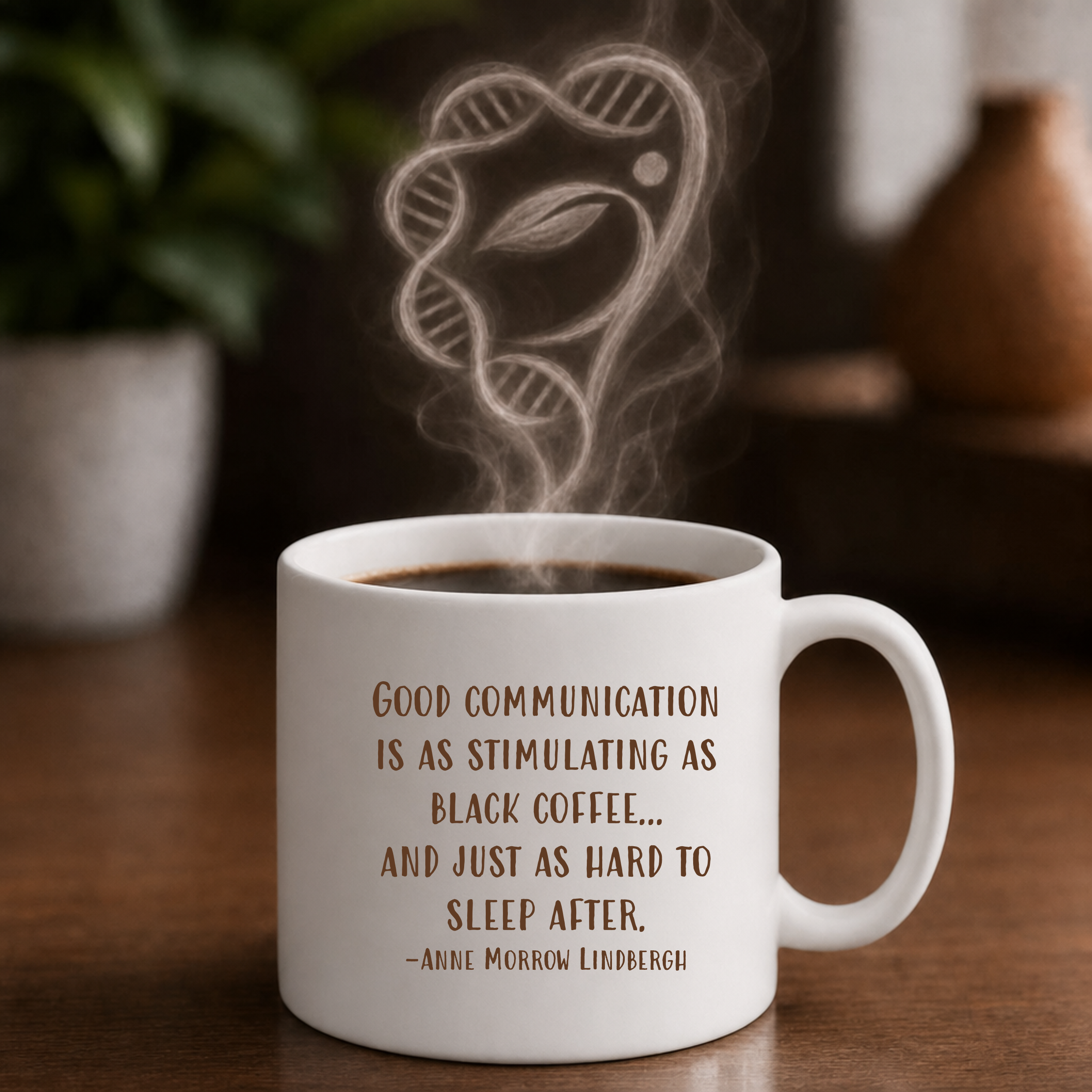 Good communication is black coffee mug