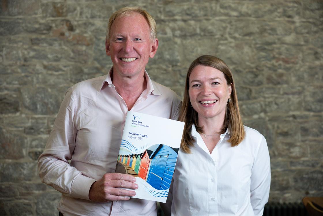 SWVEH - Kevin and Jess holding Tourism Trends 2024