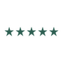 5 stars dark green