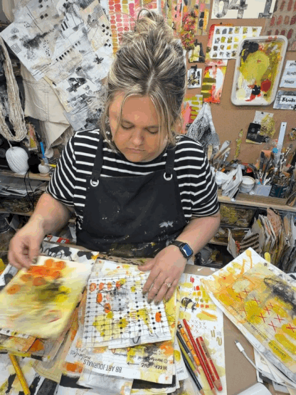BB sorting art papers