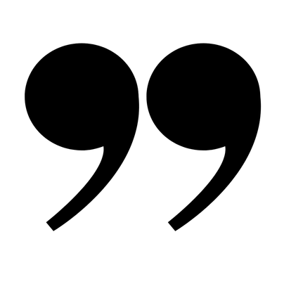 Citationstegn over et klientcitat