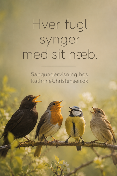 Hver fugl synger med sit næb