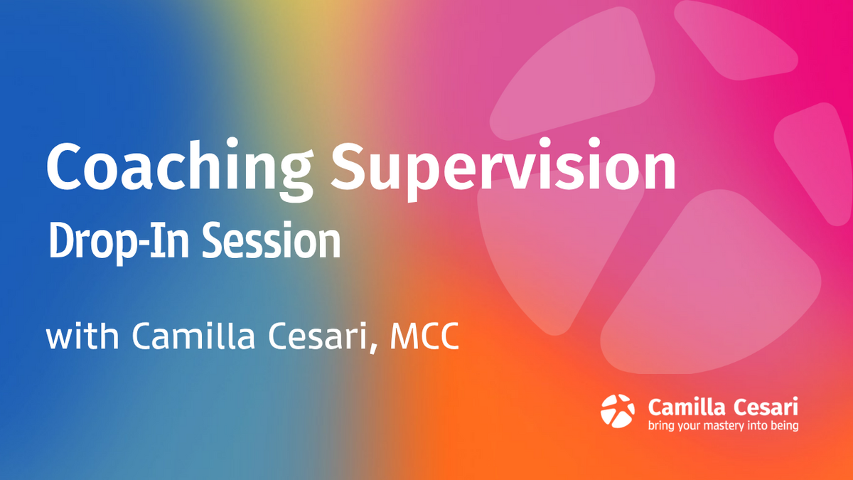 Coaching Supervision Drop In Session