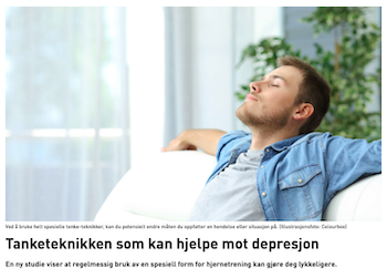 Artikel: Die Gedanken-Technik, die bei Depressionen helfen kann