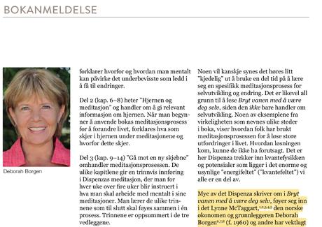 Artikel: Deborah Borgen, Lynne McTaggart & Joe Dispenza