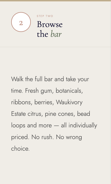 How the wreath bar works 2