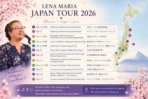 Lena Marias tourplan in Japan 2026