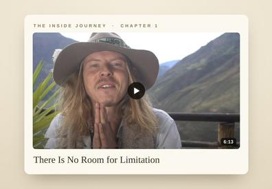 Chapter 1 — There Is No Room for Limitation