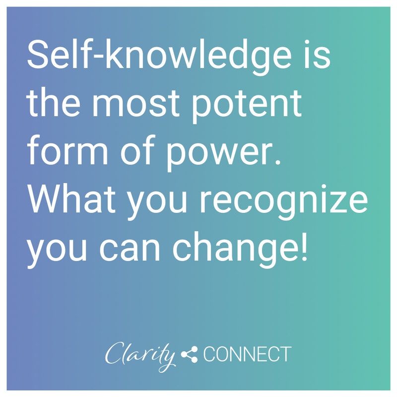 Self-knowledge is the most potent form of power. What you recognize you can change!