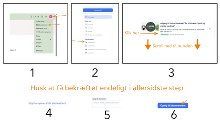 Guide til at opsige dit Ro & Velvære-abonnement i dit dashboard